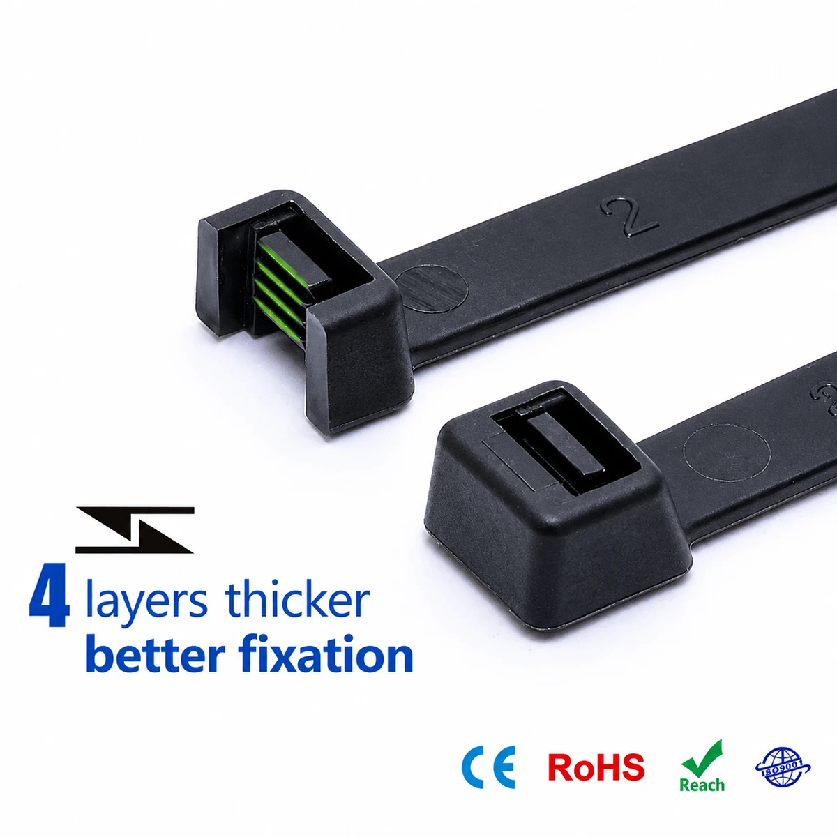 3.6mm intermediate cable ties with reinforced head for better fixation