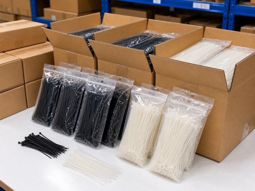 2.5mm mini cable ties packed for wholesale and distribution supply