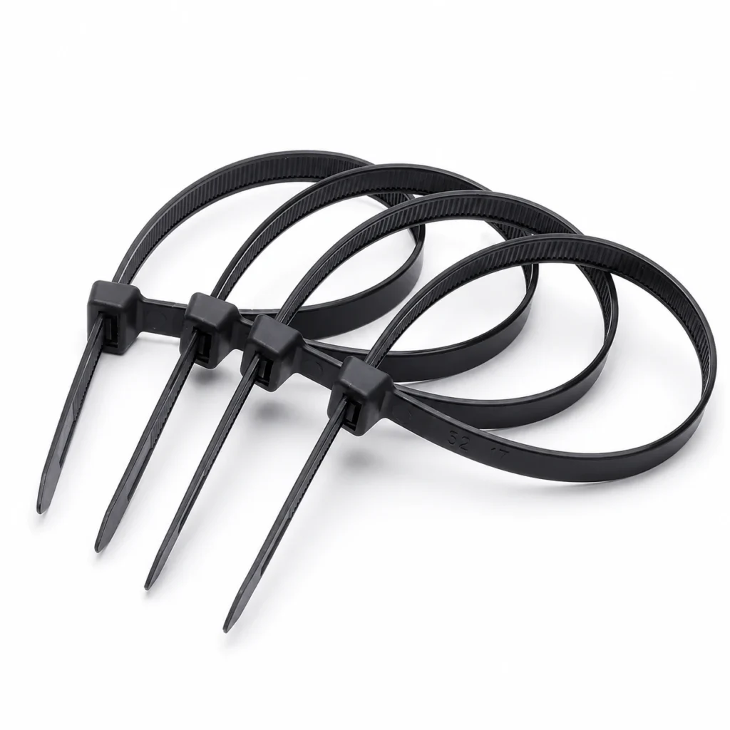 7.2mm heavy duty cable ties available in multiple lengths for versatile cable management solutions