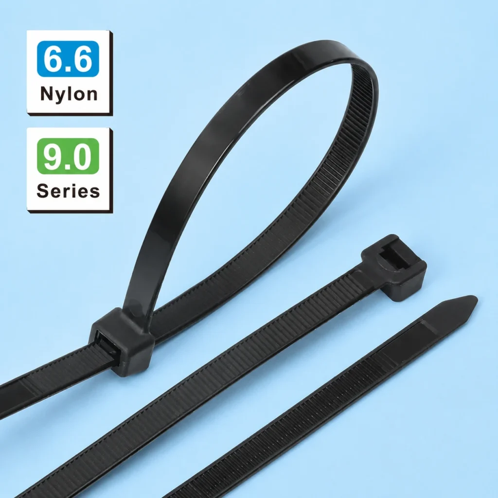 8.8mm extra heavy duty cable ties made from PA66 nylon