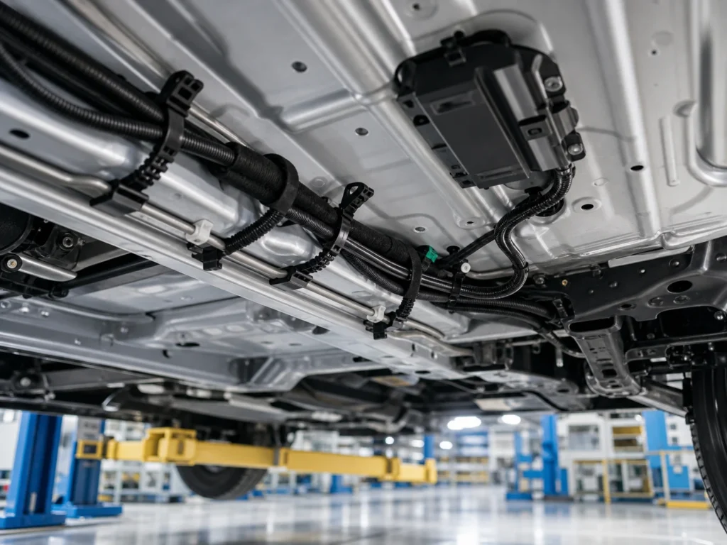 Cable Ties for Automotive Wiring used for chassis harness routing
