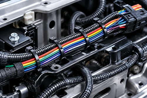automotive cable ties fixed buckle head 5x165 for wire harness fixing in automotive assembly