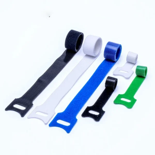 Assorted size magic cable ties reusable cable management and wire organization straps