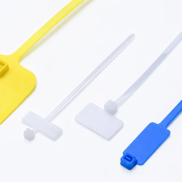 Marker cable ties with writable label area