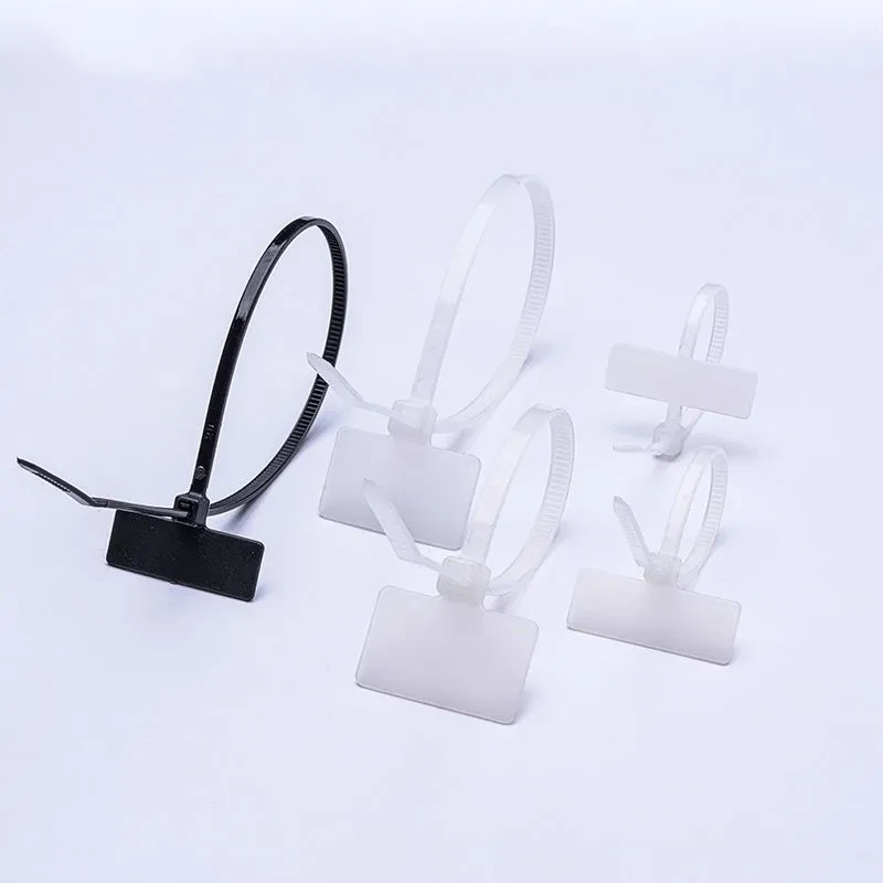 Nylon marker cable ties in black and natural color