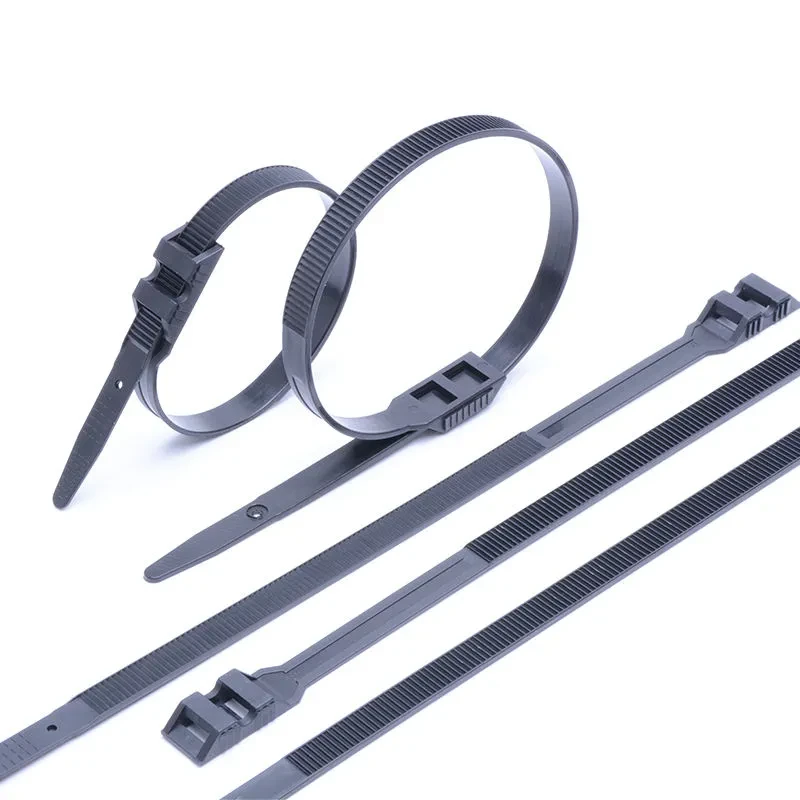Outside serrated double locking cable ties in multiple sizes