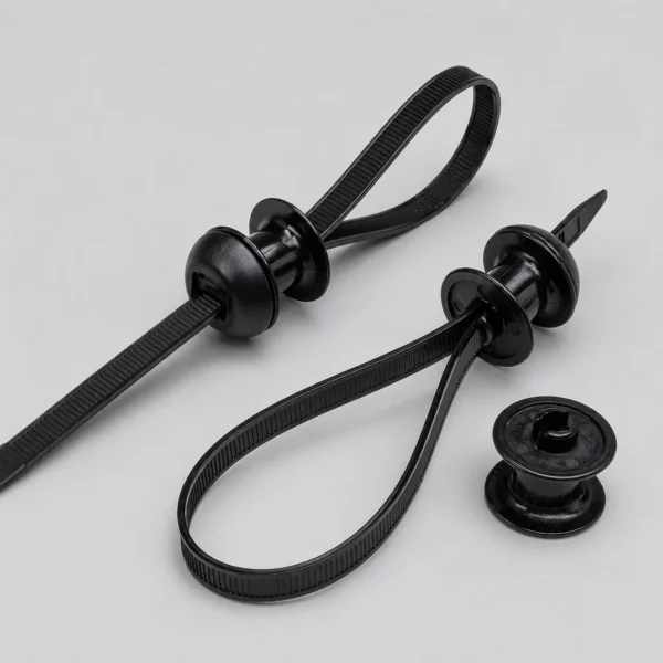 PA6 chassis cable ties with isolation accessories