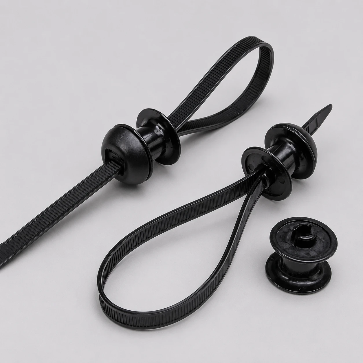 PA6 chassis cable ties with isolation accessories