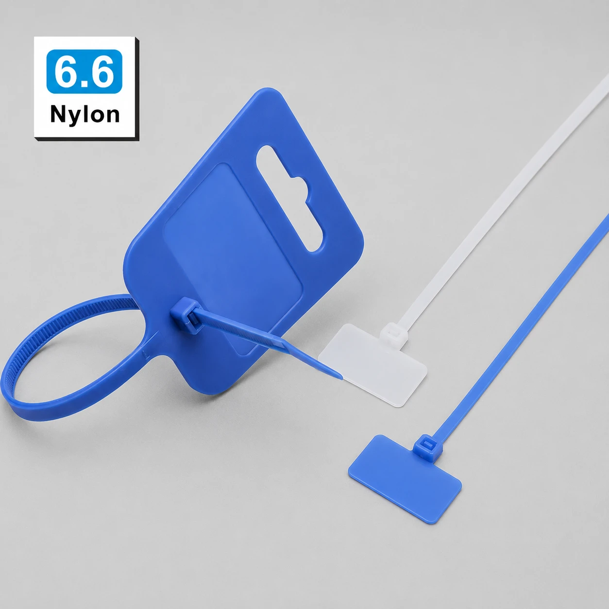 PA66 marker cable ties with large identification tag