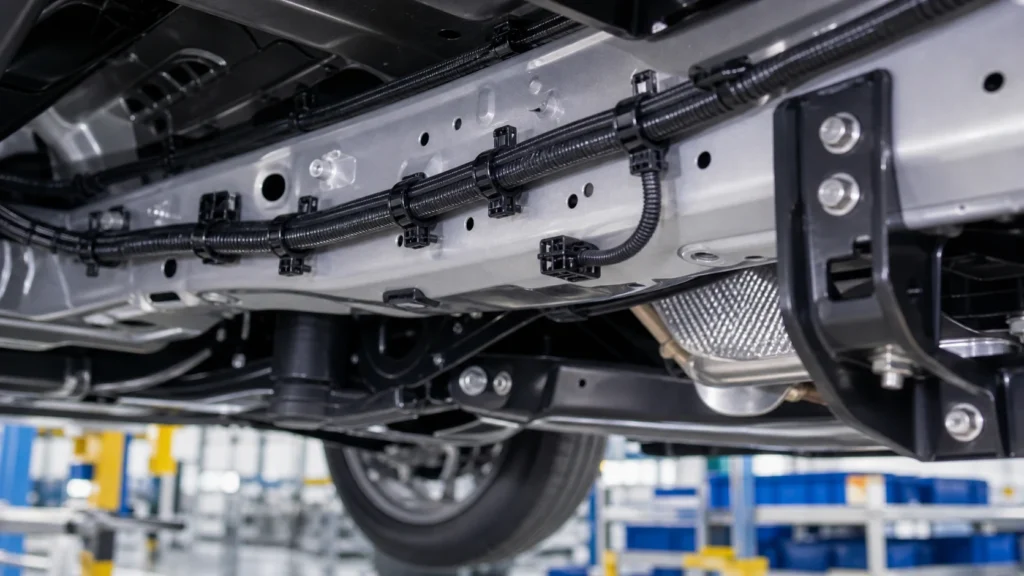 Cable Ties for Automotive and Aerospace underbody harness fastening